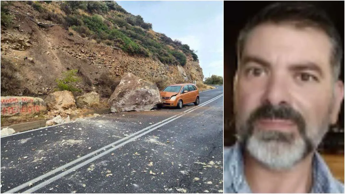 «Πάτησα φρένο για κλάσματα δευτερολέπτου και έπεσε ο βράχος-μαμούθ»: Συγκλονίζει κάτοικος της Ιεράπετρας – Εφιαλτικές στιγμές στην Κρήτη