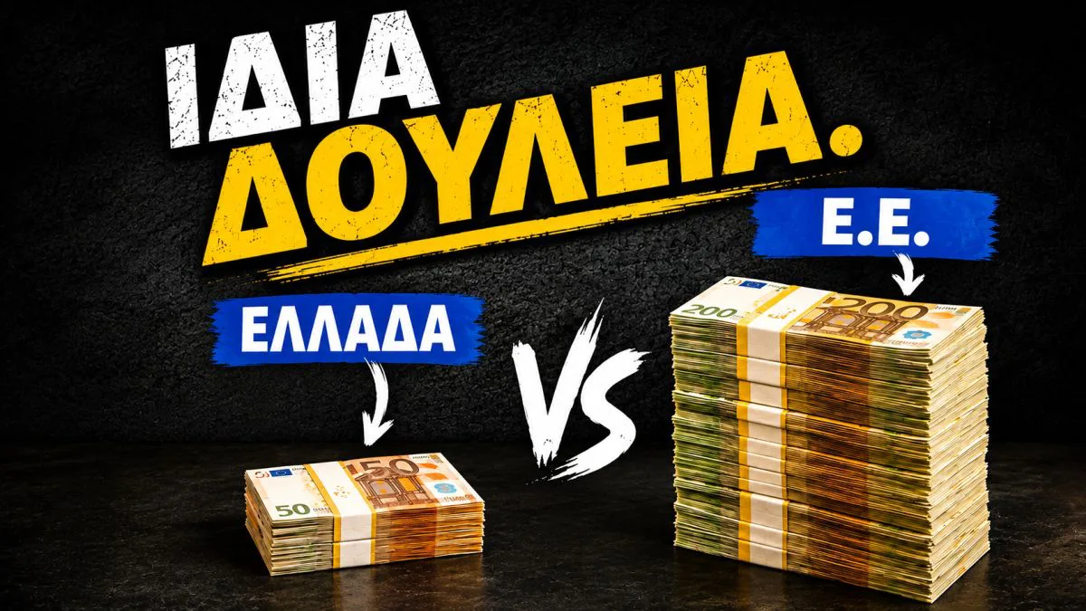 Η συνωμοσία που κρατά τον μισθό σου χαμηλό: Γιατί ο Έλληνας παραμένει ο πιο κακοπληρωμένος εργαζόμενος στην Ευρώπη