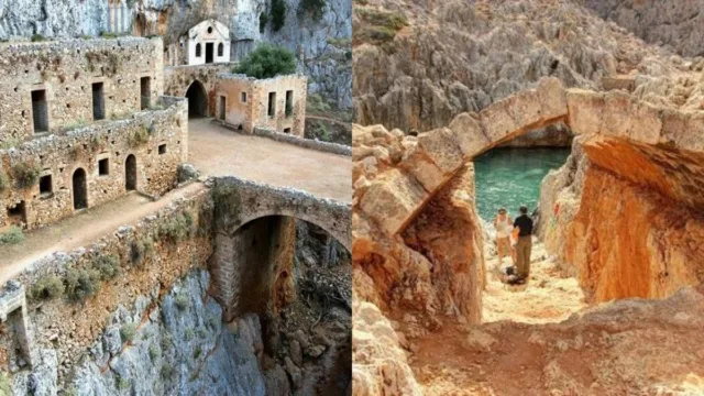 Το μυστηριακό τοπίο της Κρήτης: Μια μονή κρυμμένη μέσα στα βράχια