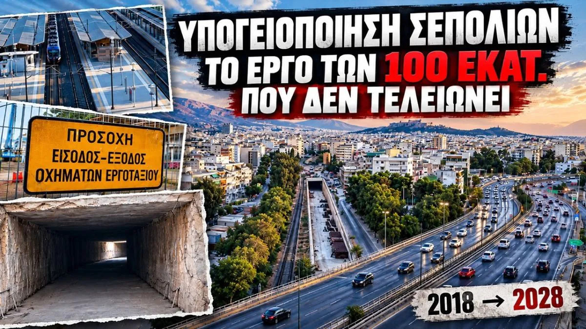 Το «γεφύρι της Άρτας» των σιδηροδρόμων: Η υπογειοποίηση των Σεπολίων – Το έργο των 100 εκατομμυρίων που δεν τελειώνει