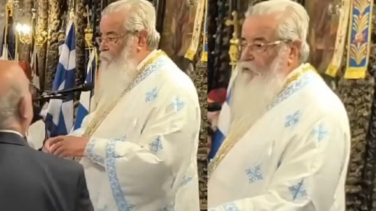 Μητροπολίτης Κοζάνης: «Εσύ ποιος είσαι;» – Το «ερώτημα» στον Δήμαρχο την ώρα του αντίδωρου (βίντεο)