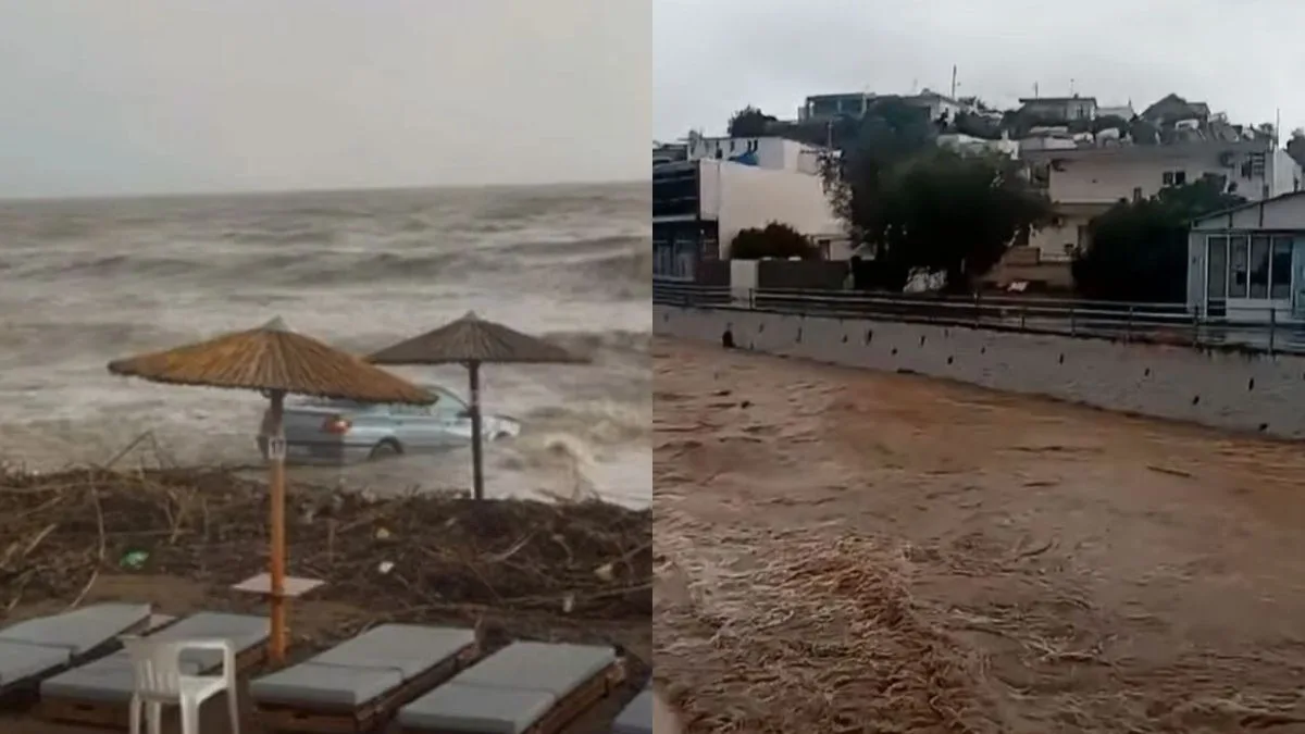 Τραγωδία στη Ρόδο: Ένας 25χρονος νεκρός από την κακοκαιρία – Παρασύρθηκε με το αυτοκίνητο στη θάλασσα