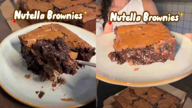 Τα πιο λαχταριστά brownies με Nutella – Το μυστικό για ζουμερό αποτέλεσμα