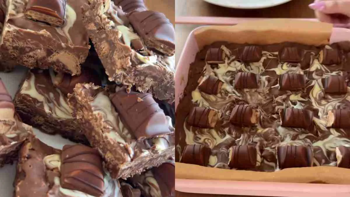 No Bake Kinder Brownies: Το πανεύκολο σοκολατένιο γλυκό που γίνεται χωρίς φούρνο