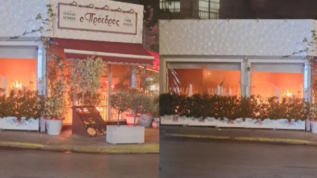 Στιγμές πανικού στο Χαϊδάρι: Τυλίχθηκε στις φλόγες διάσημο ψητοπώλειο – Δείτε βίντεο και φωτογραφίες